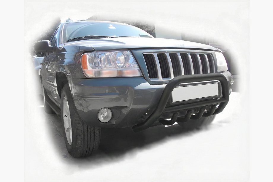 Jeep Grand Cherokee WK 2004-2010 гг. Кенгурятник WT003 Черный Фото 1