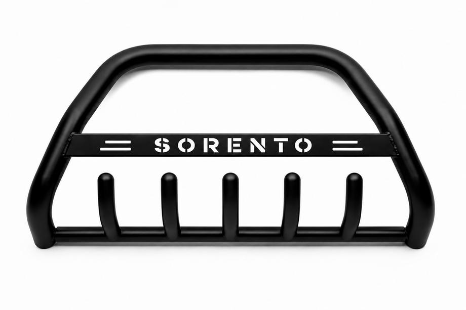 Kia Sorento III UM 2014-2020 гг. Кенгурятник WT004 Черный (Нержавейка) Image
