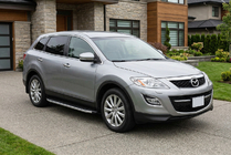 Mazda CX-9 2007-2016 гг. Боковые Подножки Fullmond (2 шт, алюминий) фото 1