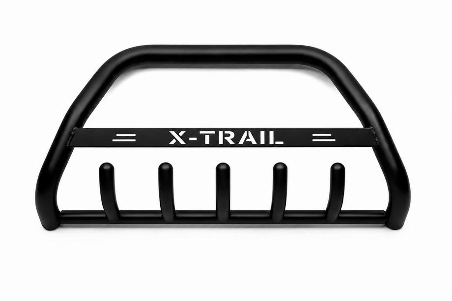 Nissan X-trail T30 2002-2007 гг. Кенгурятник WT004 Черный (Нержавейка) Image