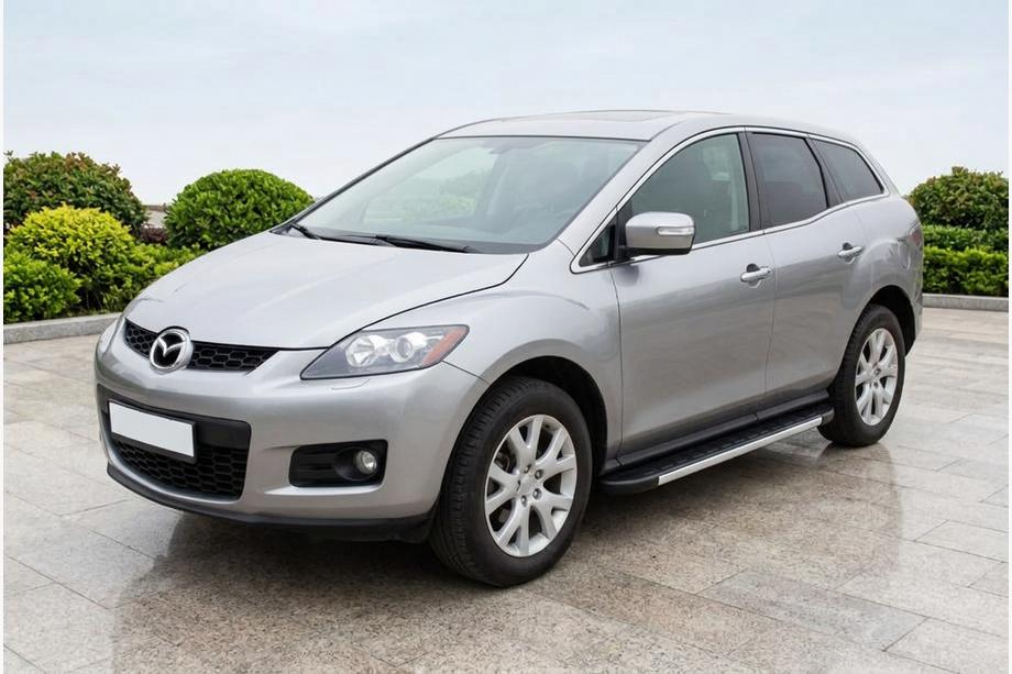 Mazda CX-7 2006-2012 гг. Боковые Подножки Duru (2 шт., Алюминий) Image