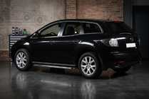 Mazda CX-7 2006-2012 гг. Боковые Подножки Maydos V1 (2 шт., нержавейка) фото 1