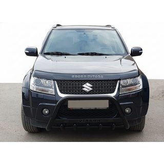 Кенгурятник WT004 Черный (Нержавейка) Suzuki Grand Vitara 2005-2017 гг. фото 3
