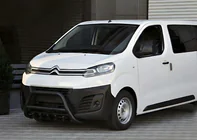 Opel Vivaro 2019- гг. Кенгурятник WT003 Черный Нержавейка фото 3