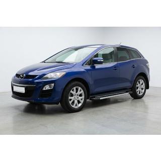 Боковые пороги RedLine V1 (2 шт., алюминий) Mazda CX-7 2006-2012 гг. фото 1