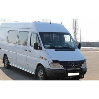 Кенгурятник WT003 Черный (Нержавеющая сталь) Mercedes Sprinter W901/902/903/904/905 1995–2006 гг. фото 4