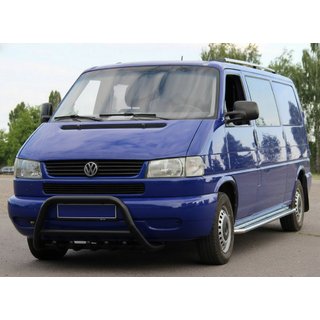 Кенгурятник WT003 Черный (Нержавеющая сталь) Volkswagen T4 Transporter 1990-2003 гг. фото 3