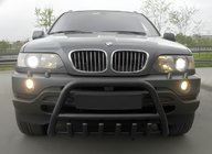 BMW X5 E53 1999–2006 гг. Кенгурятник WT003 Black (нерж) фото 2
