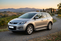 Mazda CX-7 2006-2012 гг. Боковые Подножки Rainbow (2 шт., Алюминий) фото 1