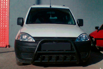 Opel Combo 2002–2012 гг. Кенгурятник WT003 Black (нерж) фото 1