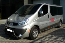 Opel Vivaro 2001–2015 гг. Кенгурятник WT003 Черный (Нержавеющая сталь) фото 2