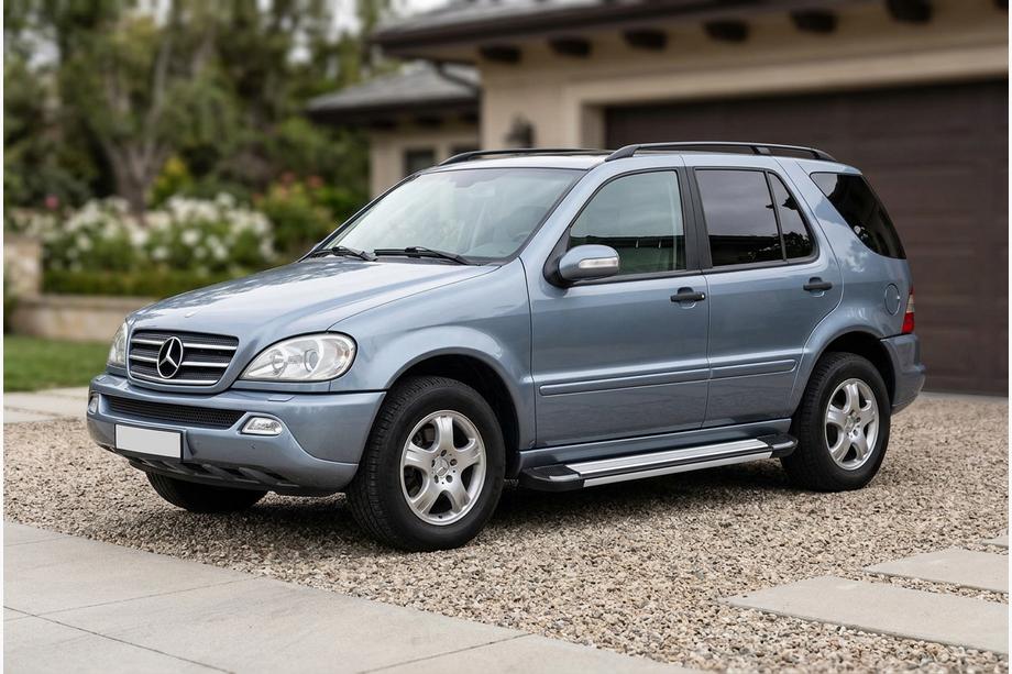 Mercedes ML W163 1997-2005 гг. Боковые Подножки Rainbow (2 шт., Алюминий) Image