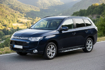 Mitsubishi Outlander 2012-2021 гг. Боковые Подножки Sunrise (2 шт., Алюминий) фото 1