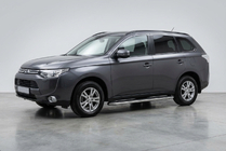 Mitsubishi Outlander 2012-2021 гг. Боковые Подножки Maydos V1 (2 шт., Алюминий и Нержавейка) фото 1