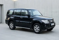 Mitsubishi Pajero Wagon IV 2006-2021 гг. Боковые Подножки Fullmond (2 шт, алюминий) фото 1