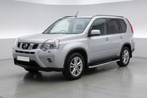 Nissan X-trail T31 2007-2014 гг. Боковые Подножки Maydos V1 (2 шт., Алюминий и Нержавейка) фото 1