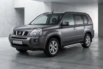 Nissan X-trail T31 2007-2014 гг. Боковые Подножки Rainbow (2 шт., Алюминий) фото 1