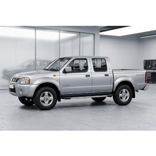 Боковые пороги RedLine V1 (2 шт., алюминий) Nissan NP300 1999-2015 гг. фото 1