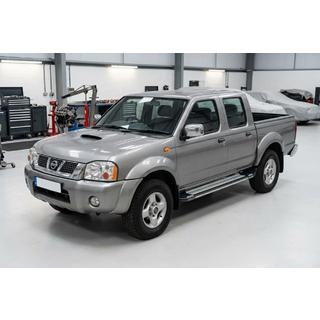 Боковые Подножки Rainbow (2 шт., Алюминий) Nissan NP300 1999-2015 гг. фото 1