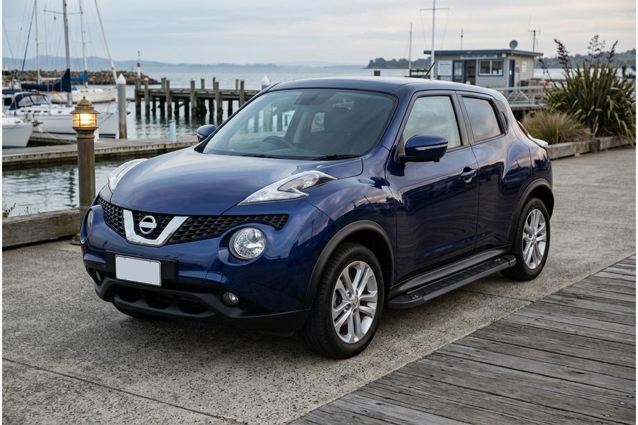 Nissan Juke 2010-2019 гг. Боковые Подножки RedLine Black (2 шт., Алюминий) Image