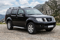 Nissan Pathfinder R51 2005-2014 гг. Боковые Подножки Line (2 шт., Алюминий) фото 1