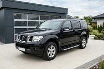 Nissan Pathfinder R51 2005-2014 гг. Боковые Подножки Duru (2 шт., Алюминий) фото 2