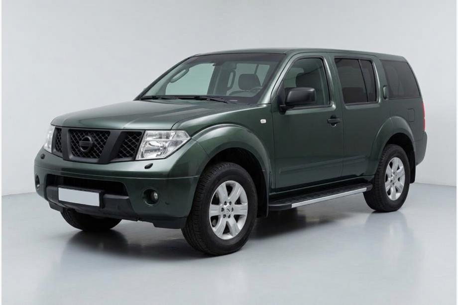 Nissan Pathfinder R51 2005-2014 гг. Боковые Подножки Duru (2 шт., Алюминий) Image