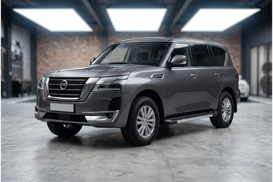 Nissan Patrol Y62 2010-2024 гг. Боковые пороги RedLine V1 (2 шт., алюминий) Фото 1