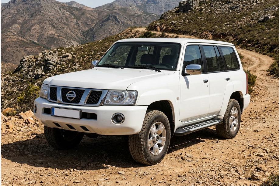 Nissan Patrol Y61 1997-2011 гг. Боковые Подножки Sunrise (2 шт., Алюминий) Фото 1