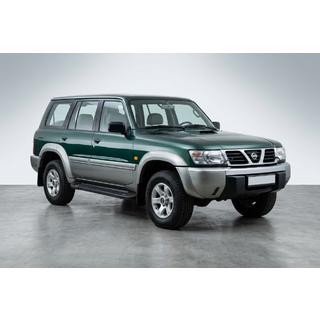 Боковые Подножки RedLine Black (2 шт., Алюминий) Nissan Patrol Y61 1997-2011 гг. фото 1