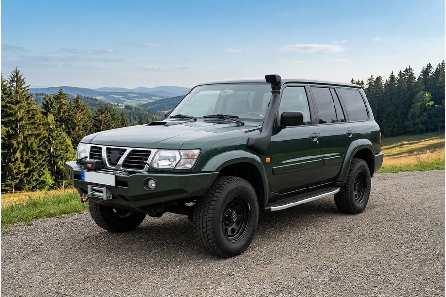 Nissan Patrol Y61 1997-2011 гг. Боковые Подножки Fullmond (2 шт., Алюминий) Image