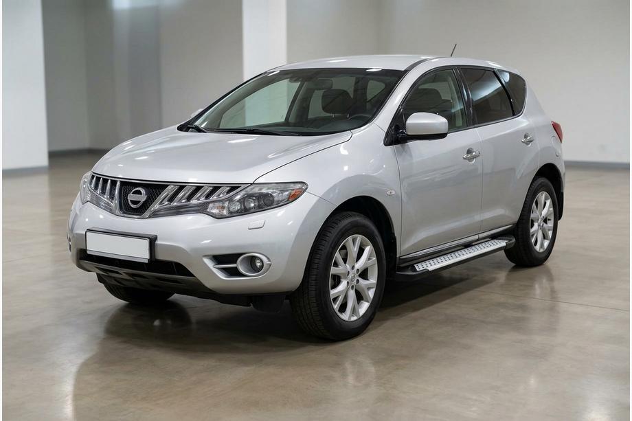Nissan Murano 2008-2014 гг. Боковые Подножки Allmond Grey (2 шт., Алюминий) Фото 1