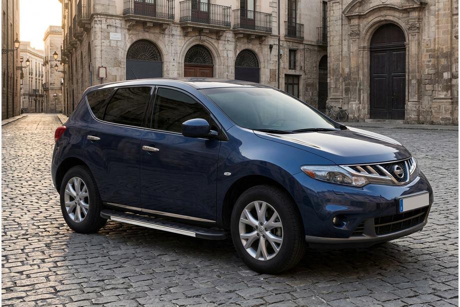 Nissan Murano 2008-2014 гг. Боковые Подножки Duru (2 шт., Алюминий) Image