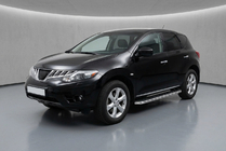 Nissan Murano 2008-2014 гг. Боковые Подножки Maydos V1 (2 шт., Алюминий и Нержавейка) фото 1