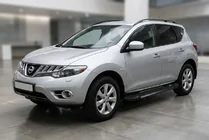 Nissan Murano 2008-2014 гг. Боковые Подножки RedLine Black (2 шт., Алюминий) фото 1