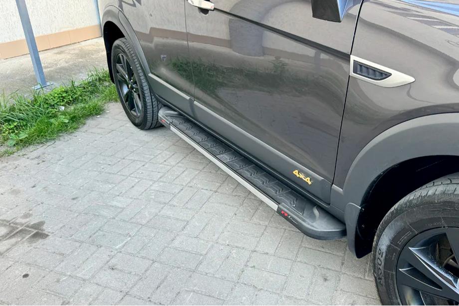 Opel Antara 2006-2017 гг. Боковые пороги RedLine V1 (2 шт., алюминий) Image