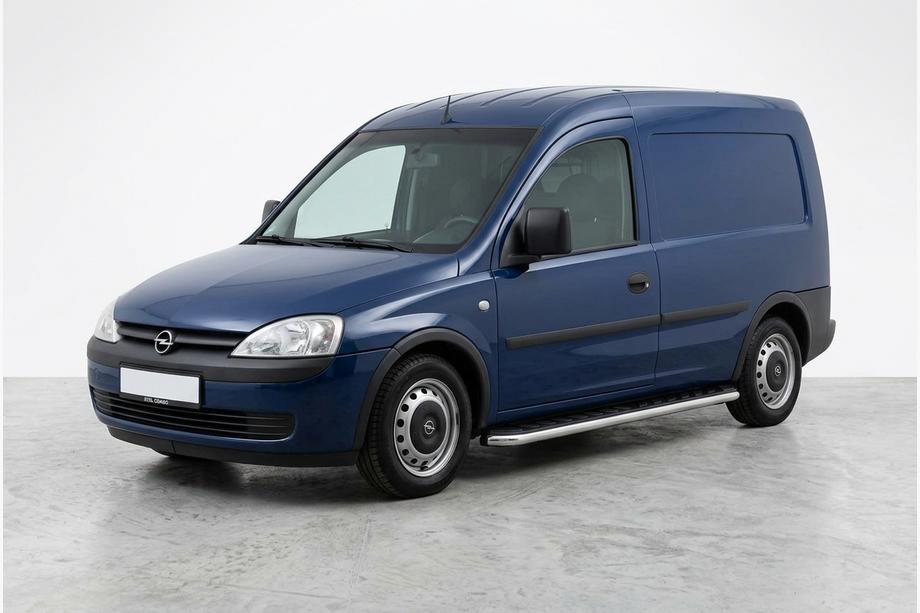 Opel Combo 2002–2012 гг. Боковые Подножки Maydos V1 (2 шт., Алюминий и Нержавейка) Image