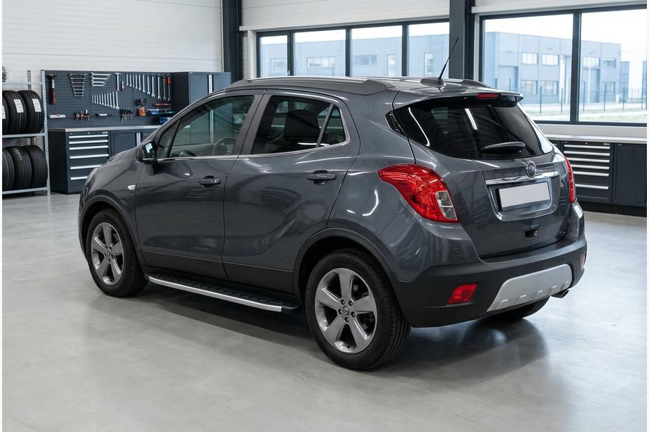 Opel Mokka 2012-2021 гг. Боковые Подножки Fullmond (2 шт., Алюминий) Image