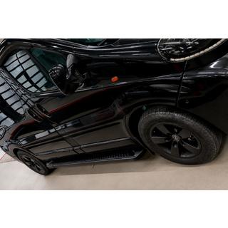 Боковые Подножки Allmond Black (2 шт., Алюминий) Opel Vivaro 2001–2015 гг. фото 3