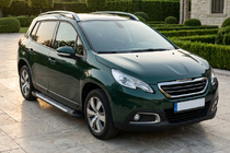 Peugeot 2008 2013-2019 гг. Боковые Подножки Line (2 шт., Алюминий) фото 1