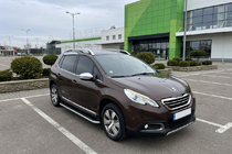 Peugeot 2008 2013-2019 гг. Боковые Подножки Maydos V1 (2 шт., Алюминий и Нержавейка) фото 1