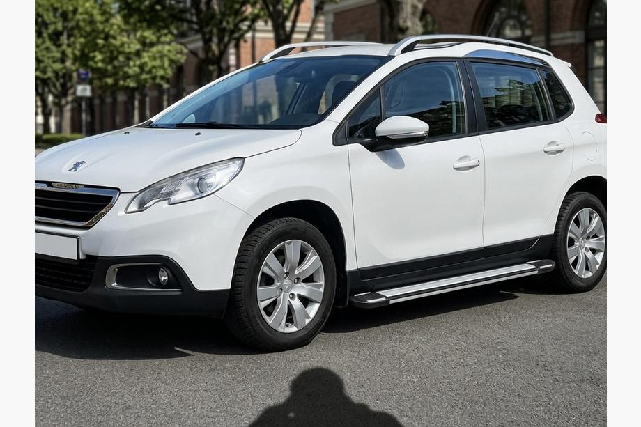 Peugeot 2008 2013-2019 гг. Боковые Подножки Rainbow (2 шт., Алюминий) Image