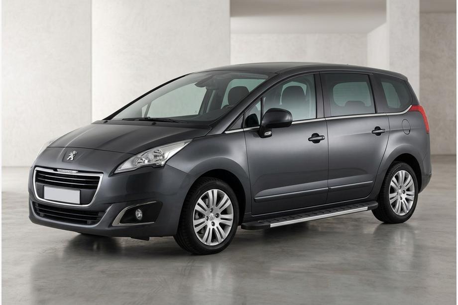 Peugeot 5008 2009-2016 гг. Боковые Подножки Duru (2 шт., Алюминий) Image