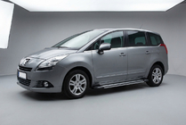 Peugeot 5008 2009-2016 гг. Боковые Подножки Rainbow (2 шт., Алюминий) фото 1