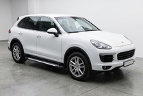 Porsche Cayenne 2010-2017 гг. Боковые Подножки Line (2 шт., Алюминий) фото 1