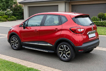 Renault Captur 2013-2019 гг. Боковые Подножки Duru (2 шт., Алюминий) фото 1