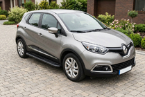 Renault Captur 2013-2019 гг. Боковые пороги Bosphorus Black (2 шт., алюминий) фото 1
