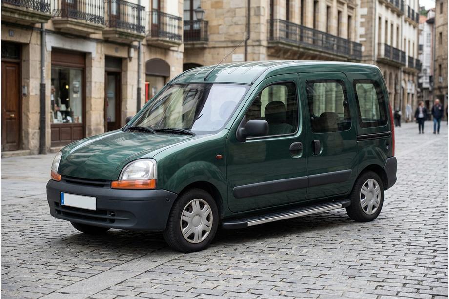 Renault Kangoo 1998-2008 гг. Боковые Подножки Duru (2 шт., Алюминий) Image