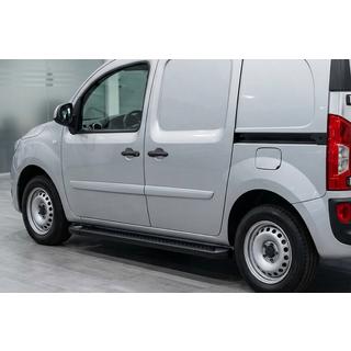 Боковые Подножки Allmond Black (2 шт., Алюминий) Renault Kangoo 2008–2020 гг. фото 1