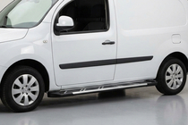 Renault Kangoo 2008–2020 гг. Боковые Подножки Sunrise (2 шт., Алюминий) Длинная База фото 1